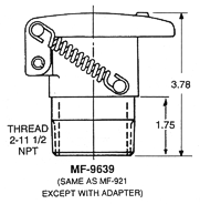 Oil caps and adapters for aircraft and transportation industries